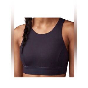 Lululemon Fast & Free Bra (Nulux) Black Grape Size 6 Sports Bra